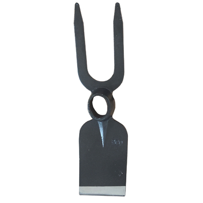 30020111 Forca da scavo forgiata a 2 denti - Zappa da giardino picconi foro ovale occhio due denti tipo vanga