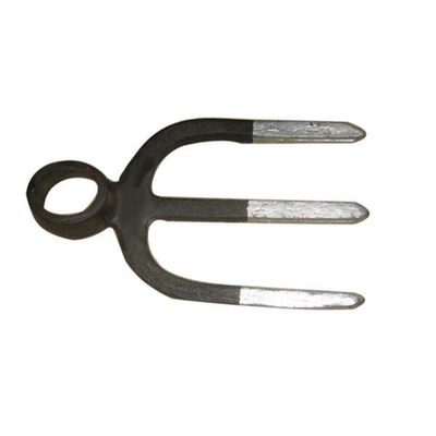 30020120 Tre Tine Ovale Occhio a buco Tre Tine Forgiato Agricoltura Scavo Fork-Hoe Giardino