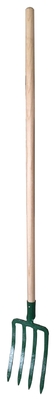 1055030 Con manicotto di legno rettilineo Tine piatte Acciaio carbonio Metallo Forgiato Forchi agricoli giardinieri Forchi da scavo in acciaio