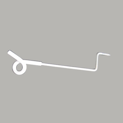 PP0102 Isolatori per recinzioni elettriche in acciaio a molla per paddock, paletti per recinzioni a forma di pigtail, 45 cm