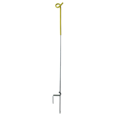 PP03 Paletto per recinzione elettrica in acciaio a molla con fibbia a un solo passaggio, 105 cm, a forma di codino, per paddock