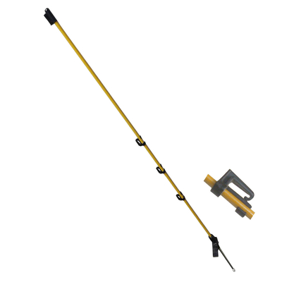 FP001 Paletti in plastica e fibra di vetro per recinzioni elettriche, paddock, singolo gradino, 110 cm, chiodo di terra zincato