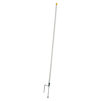 FP002 paletti in plastica e fibra di vetro per recinzioni elettriche per paddock, singolo gradino, 110cm, chiodo di terra zincato