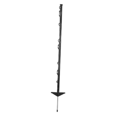 PP06 105cm Posti di recinzione elettrici a paddock di plastica a doppio passo, chiodo di terra galvanizzato, resistente ai raggi UV, flessibile
